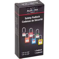Lock for Lockouts, Safety Padlock, Keyed Different, Thermoplastic, 1-1/2" Width PB Rental Co. Ltd.