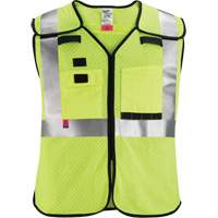 Gilet de s&eacute;curit&eacute; &agrave; maille d&eacute;tachable, Noir/Jaune lime haute visibilit&eacute;, Moyen/Petit PB Rental Co. Ltd.
