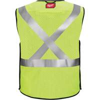 Gilet de s&eacute;curit&eacute; &agrave; maille d&eacute;tachable, Noir/Jaune lime haute visibilit&eacute;, Moyen/Petit PB Rental Co. Ltd.