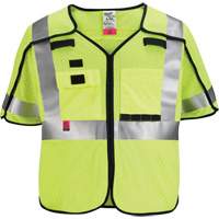 Gilet de s&eacute;curit&eacute; &agrave; maille d&eacute;tachable, Noir/Jaune lime haute visibilit&eacute;, Moyen/Petit PB Rental Co. Ltd.