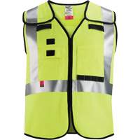 Gilet de s&eacute;curit&eacute; &agrave; maille d&eacute;tachable, Noir/Jaune lime haute visibilit&eacute;, Moyen/Petit PB Rental Co. Ltd.