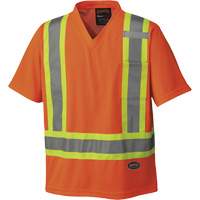 6979 Chandail pour la circulation en micromaille, T-petit, Orange haute visibilit&eacute; PB Rental Co. Ltd.
