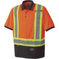 6986 Polo de s&eacute;curit&eacute; en il-de-perdrix, Polyester, Petit, Orange haute visibilit&eacute; PB Rental Co. Ltd.