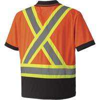 6986 Polo de s&eacute;curit&eacute; en il-de-perdrix, Polyester, Petit, Orange haute visibilit&eacute; PB Rental Co. Ltd.