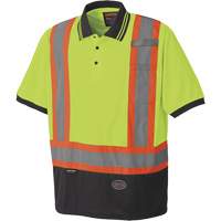 6987 Polo de s&eacute;curit&eacute; en il-de-perdrix, Polyester, T-petit, Jaune lime haute visibilit&eacute; PB Rental Co. Ltd.