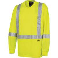 6905A Ultra-Cool Ultra-Breathable Long-Sleeved Safety Shirt, X-Small, High Visibility Lime-Yellow PB Rental Co. Ltd.