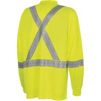6905A Ultra-Cool Ultra-Breathable Long-Sleeved Safety Shirt, X-Small, High Visibility Lime-Yellow PB Rental Co. Ltd.