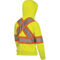 6925W Chandail &agrave; capuche avec fermeture &eacute;clair pour femme, T-petit, Jaune haute visibilit&eacute; PB Rental Co. Ltd.