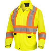 5999JW Veste de s&eacute;curit&eacute; routi&egrave;re pour femmes, Polyester, Jaune lime haute visibilit&eacute;, T-petit PB Rental Co. Ltd.