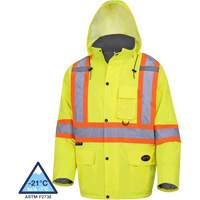 5031 Waterproof Quilted Safety Parka, High Visibility Lime-Yellow, Small PB Rental Co. Ltd.