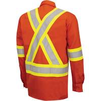 7743 FR-Tech&reg; Flame-Resistant Safety Shirt, Small, High Visibility Orange PB Rental Co. Ltd.