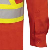 7743 FR-Tech&reg; Flame-Resistant Safety Shirt, Small, High Visibility Orange PB Rental Co. Ltd.