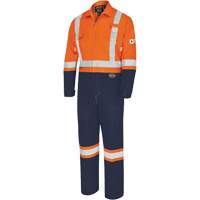 7702BB FR-Tech&reg; 2-Tone Safety Coverall, Size 36, Navy Blue/Orange, 10 cal/cm² PB Rental Co. Ltd.