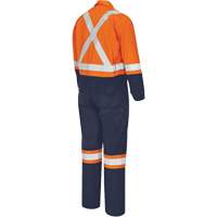 7702BB FR-Tech&reg; 2-Tone Safety Coverall, Size 36, Navy Blue/Orange, 10 cal/cm² PB Rental Co. Ltd.