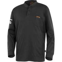 332 FR Interlock Henley Shirt, Small, Black PB Rental Co. Ltd.