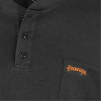 332 FR Interlock Henley Shirt, Small, Black PB Rental Co. Ltd.