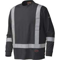 340SFA Flame-Resistant Long-Sleeved Safety Shirt, Small, Black PB Rental Co. Ltd.