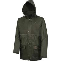 D8120J Manteau &agrave; capuchon ind&eacute;chirable Nailhead pour planteur d'arbres, Polyester/PVC, T-petit, Vert PB Rental Co. Ltd.