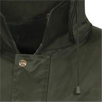 D8120J Manteau &agrave; capuchon ind&eacute;chirable Nailhead pour planteur d'arbres, Polyester/PVC, T-petit, Vert PB Rental Co. Ltd.