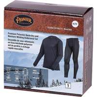 D2200A Ensemble de sous-v&ecirc;tements &agrave; s&eacute;chage rapide et &eacute;vacuation de l'humidit&eacute; de premi&egrave;re qualit&eacute;, Hommes, T-petit, Noir PB Rental Co. Ltd.