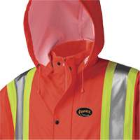 5896 Flame Resistant Waterproof Long Coat, Small, High Visibility Orange PB Rental Co. Ltd.
