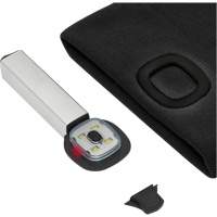 5678 Tuque en tricot avec lampe frontale &agrave; DEL, Doublure en Molleton, Taille unique, Noir PB Rental Co. Ltd.