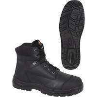 1025 Black 6" Work Boots, Leather, Steel Toe, Size 10 PB Rental Co. Ltd.