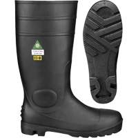 1022 Bottes de s&eacute;curit&eacute;, PVC, Embout Acier, Pointure 10, Semelle R&eacute;sistant aux perforations PB Rental Co. Ltd.