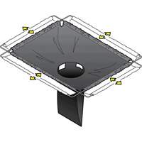 Bac de r&eacute;tention carr&eacute; Ultra-Drain Guard avec orifice de trop-plein, Huile & s&eacute;diments, 16" - 28" lo x 20" - 36" la PB Rental Co. Ltd.