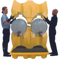 Ultra-Drum Rack 4-Drum Containment System without Drain, 53" L x 53" W x 77.8" H, 3000 US gal. Capacity PB Rental Co. Ltd.