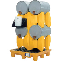 Ultra-Drum Rack 4-Drum Containment System without Drain, 53" L x 53" W x 77.8" H, 3000 US gal. Capacity PB Rental Co. Ltd.