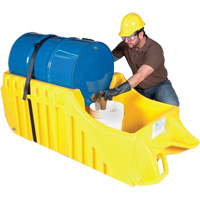 Drum Dolly, 26.5" L x 26.5" W x 5" H, 800 US gal. Spill Cap. PB Rental Co. Ltd.