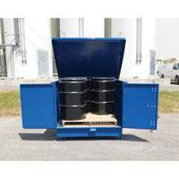 Palette de d&eacute;versement en acier avec couvercle rigide S-4 Ultra, 61" lo x 54,4" la x 52" h, Capacit&eacute; de charge 4700 lb PB Rental Co. Ltd.