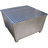 Ultra-IBC Spill Pallet en acier, Capacit&eacute; de d&eacute;versement 370 gal. US, 57,6" x 34,7" x 56,9" PB Rental Co. Ltd.
