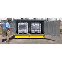 Ultra-Twin IBC en acier avec couvercle rigide, 123,4" lo x 73,4" la x 66,4" h, Capacit&eacute; de charge 12250 lb PB Rental Co. Ltd.