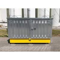Ultra-Twin IBC en acier avec couvercle rigide, 123,4" lo x 73,4" la x 66,4" h, Capacit&eacute; de charge 12250 lb PB Rental Co. Ltd.