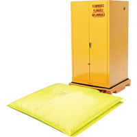 Single Drum Ultra-Safety Cabinet Bladder System, 37,8" lo x 37,8" la x 6,3" h, Capacit&eacute; de charge 1500 lb PB Rental Co. Ltd.