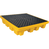 Ultra-Spill Pallet emboitable, 4 barils, Capacit&eacute; de d&eacute;versement 66 gal. US, 51" x 51" x 10" PB Rental Co. Ltd.