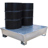 Ultra-Spill Pallet en acier, 2 barils, Capacit&eacute; de d&eacute;versement 68 gal. US, 47,2" x 31,4" x 17,4" PB Rental Co. Ltd.