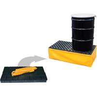 Ultra-Spill Pallet flexible, 2 barils, Capacit&eacute; de d&eacute;versement 66 gal. US, 48" x 24" x 14" PB Rental Co. Ltd.