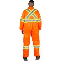 Unlined Safety Coveralls, Small, High Visibility Orange PB Rental Co. Ltd.