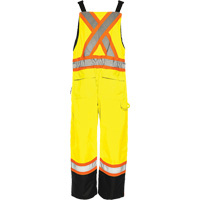 TO1 Winter Traffic Overalls, Polyester, Small, Black/High Visibility Lime-Yellow PB Rental Co. Ltd.