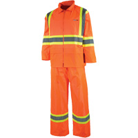 V&ecirc;tement imperm&eacute;able &eacute;tanche, Nylon/PVC, T-petit, Orange haute visibilit&eacute; PB Rental Co. Ltd.