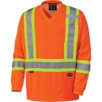 6984 Traffic Micro Mesh Long-Sleeved Safety Shirt, Small, High Visibility Orange PB Rental Co. Ltd.