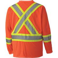 6984 Traffic Micro Mesh Long-Sleeved Safety Shirt, Small, High Visibility Orange PB Rental Co. Ltd.
