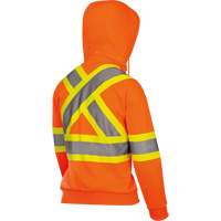6924W Women's Fleece Hoodie with Zipper, Polyester, X-Small, High Visibility Orange PB Rental Co. Ltd.