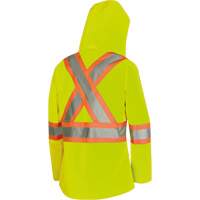5628W Parka matelass&eacute; de s&eacute;curit&eacute; 300D The Rock, Polyester/Polyur&eacute;thane, Jaune lime haute visibilit&eacute;, T-petit PB Rental Co. Ltd.