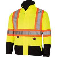 5771 Manteau de s&eacute;curit&eacute; imperm&eacute;able r&eacute;versible, Polyester/Polyur&eacute;thane, Jaune lime haute visibilit&eacute;, Petit PB Rental Co. Ltd.