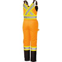 5040BBW Combinaison de s&eacute;curit&eacute; imperm&eacute;able haute visibilit&eacute; pour femmes, Polyester, T-petit, Noir/Orange haute visibilit&eacute; PB Rental Co. Ltd.