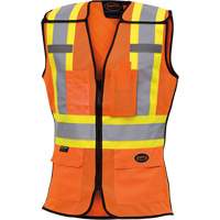 486 Women's High-Visibility Safety Tear-Away Vest, High Visibility Orange, X-Small, Polyester PB Rental Co. Ltd.
